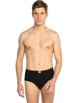 Tutku Erkek Penye 6'lı  Kom Slip Külot Siyah