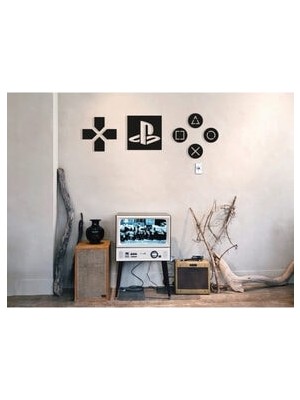 Dekor Hediyelik  Playstation Logo Konsol Simgeleri Tablo