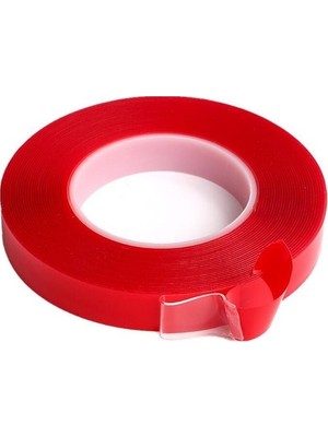 Dekor Hediyelik Çift Taraflı Bant 15 mm x 33 Metre Şeffaf Silikon Vhb Bant