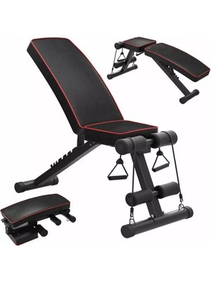 Hepitop Fonksiyonel Mekik Sehpası Ayarlanabilir Açılı Direnç Lastikli Katlanır Mekik Sehpası