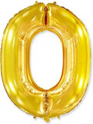 Hayaller Dükkanı Folyo Balon Rakam 0 Altın