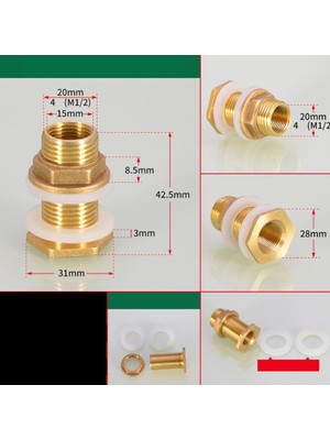 F Fityle M1 / 2 '' Su Tankı Konnektör Bahçe Hortumu Dönüştürücü Firması Connect DN15 (Yurt Dışından)