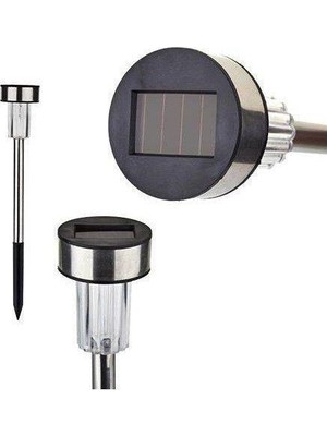 herkesetoptantic 10’lu Solar Güneş Enerjili Lamba Bahçe Aydınlatması (Gümüş)