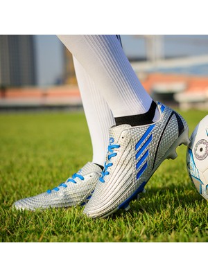 KIN Erkek Ayakkabıları Eğitim Gençlik Eğilim Gümüş Futbol Ayakkabıları Spor Ayakkabı (Yurt Dışından)