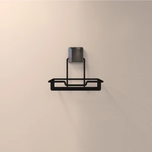 Yapışkanlı Metal Yapıştırıcılı Siyah Tel Sabunlık DC-5116