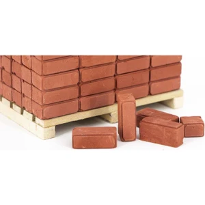 Çizgili Tuğla Kırmızı 1:24   1.4 x 0.6 x 0.7 cm 500'LÜ