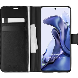 Xiaomi Mi 11T Kılıf Delux Leather Wallet Siyah