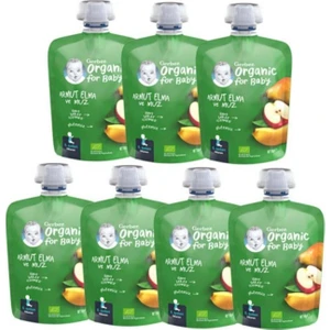 Organik Elmalı ve Muzlu Armut Püresi 90 gr x 7 Adet