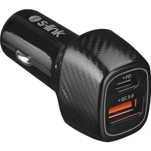 SL-AC51PD 36W Pd 3.0 Lightining 3.4A Hızlı Şarj Pd 18 W+Usb Qc 3.0 Siyah Araç Şarj Cihazı