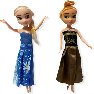 Karlar Ülkesi Frozen Elsa ve Anna Oyuncak Figür Bebek Seti
