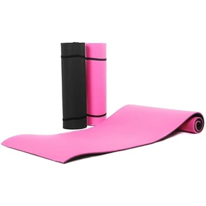 Çift Taraflı Yoga Minderi ve Spor Matı 16 mm Pembe-Siyah