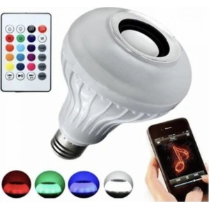 Hazar Led Hazarled Bluetooth Hoparlörlü Kumandalı Rgb Akıllı LED Ampul