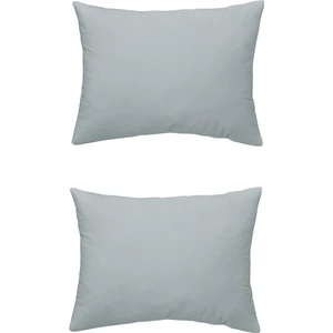 %100 Pamuklu Açık Gri 2 Adet 50 x 70 cm Yastık Kılıfı