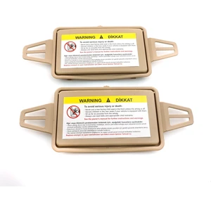 Bross Otomotiv BDP545 Mercedes W211 İçin 2 Adet Tan Rengi Güneşlik Ayna Kapağı Sağ ve Sol  2108102510