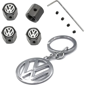 Volkswagen Alyanlı Sibop Kapağı ve Krom Anahtarlık