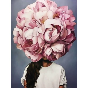 Womb Hobby Çiçeklenmek Bonus Sayılarla Boyama Seti 40 x 50 cm (Tuvale Gerili)