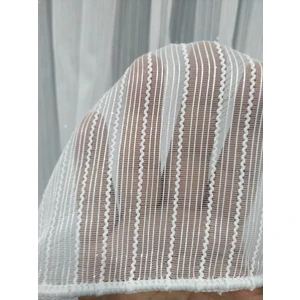 Perde Deposu Tek Makarna Sade Zarif Ip Burgulu Simli Tül Perde 1 x 2 Seyrek Pileli