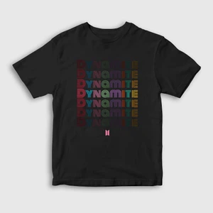 Unisex Çocuk Siyah Dynamite Bts T-Shirt
