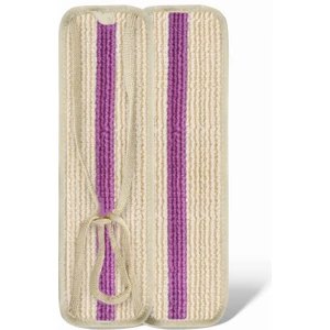 2'li Banyo Sırt Fırçası, Çift Taraflı Duş Elyafı, Uzun Kumaş Saplı