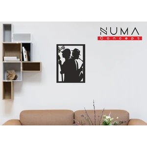 Numa Concept Jazz Müzisyenler Model Mdf Tablo-Ahşap Tablo Saksafon Çalan Sanatçı Desenli