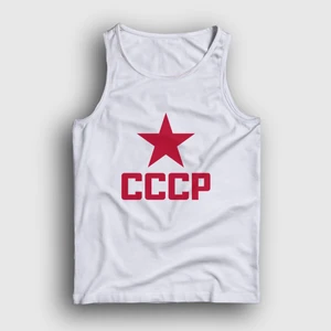 Unisex Beyaz Red CCCP Sovyetler Birliği Atlet