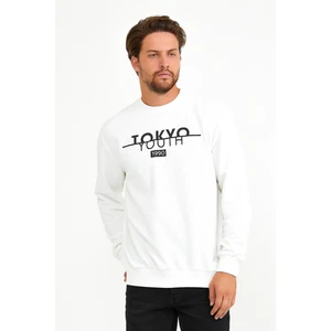 Süperlife Bisiklet Yaka Tokyo Basklıl Sweat SPR22SW134
