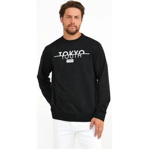 Süperlife Bisiklet Yaka Tokyo Basklıl Sweat SPR22SW134