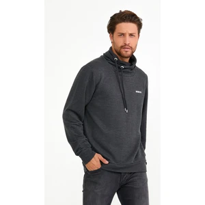Süperlife Dökümlü Şal Yaka Brooklyn Baskılı Sweat SPR22SW143