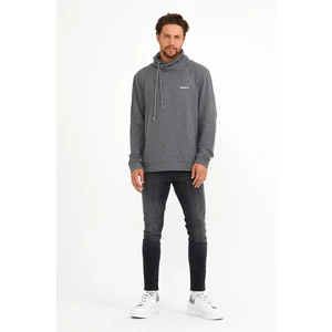 Süperlife Dökümlü Şal Yaka Brooklyn Baskılı Sweat SPR22SW143