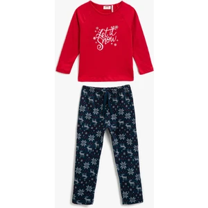 Kadın Pamuklu Uzun Kollu Pijama Takımı