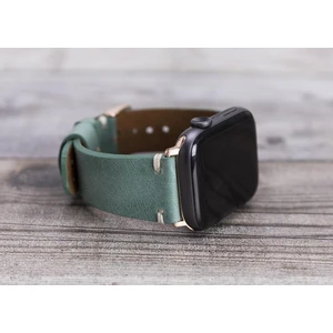 Apple Watch Uyumlu Deri Kordon 38-40MM Orfe CZ12 Mint Yeşili