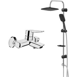 Artema Solid S Banyo Batarya,Valtemo Siyah Tepe Duş Takımı 5240