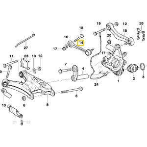 Bmw E38 ve E39 Uyumlu Frow Arka Salıncak 33326768791