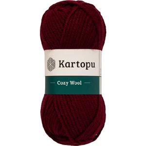 5'li Paket Cozy Wool K1116 Koyu Bordo %25 Yün Örgü İpi