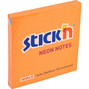 Stickn Pastel Turuncu Postit 76 x 76 mm