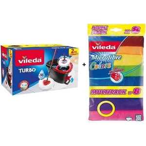 Turbo + Vileda Microfiber Colors Bez 8'li