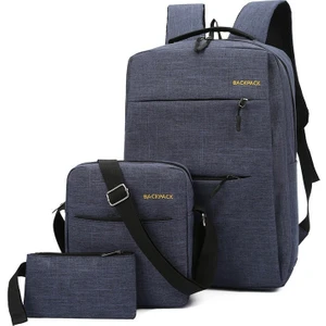 Xman 3 Parçalı Bilgisayar Çanta Seti - Mavi (Yurt Dışından)