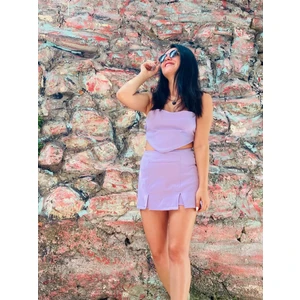 Butik Ponçik Bershka Model Lila Şort Etek