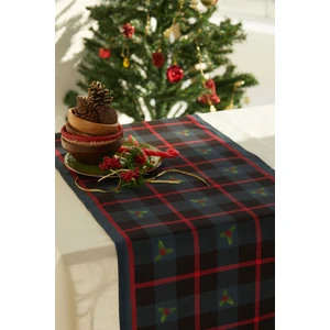 Ays Home Ayshome Laciver Kareli Yılbaşı Runner 45x140