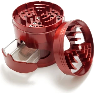 Çekmeceli 60 mm. Kırmızı Grinder Herbal Parçalayıcı pz38kr