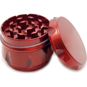 Elekli Grinder 55 mm. Kırmızı Herbal Öğütücüsü Parçalayıcı pz39kr