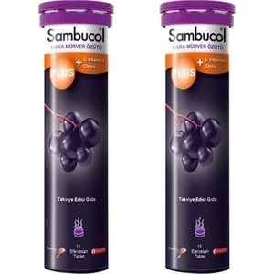 Plus Kara Mürver Ekstresi 15 Efervesan Tablet x2