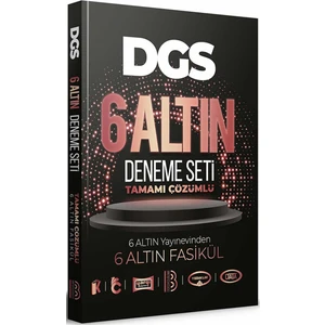 Benim Hocam Yayınları 2022 DGS Tamamı Çözümlü 6 Altın Deneme
