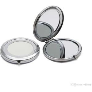 Promosyon Cep Aynası (Gümüş Renk)