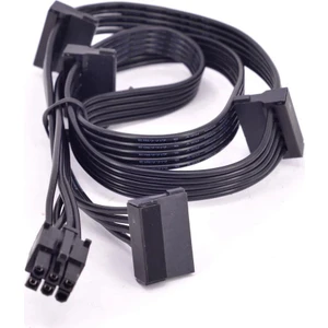 Modüler Power Kablosu 6 Pin 4 Sata Kablo Corsair Power Kablosu 6 Pin 4 Sata