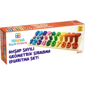 Tam İthalat HMH-031 Hamaha, Ahşap Sayılı Geometrik Sıralama Logaritma Seti