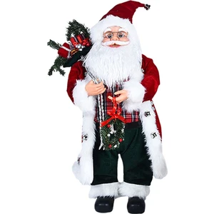 Strade Store Hareketli Şekil Peluş Baba Noel Oyuncak Asılı Yakacak Odun (Yurt Dışından)