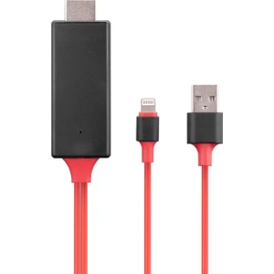 HY-XO53 Görüntü Aktarıcı  Lightning To HDMI + USB 2m Mobil Telefon Uyumlu Kablo