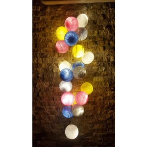 Işıklı Toplar Dükkanı Montessori Işıklı Top LED Aydınlatma Dekoratif Gece Lambası 20 Top 3 mt