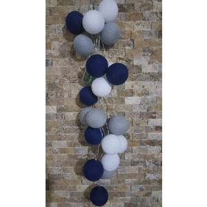 Işıklı Toplar Dükkanı Montessori Işıklı Top LED Aydınlatma Dekoratif Gece Lambası 20 Top 3 mt